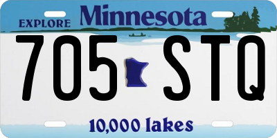 MN license plate 705STQ