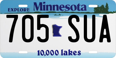 MN license plate 705SUA