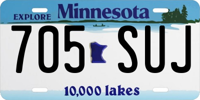 MN license plate 705SUJ