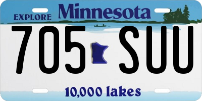 MN license plate 705SUU