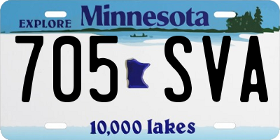 MN license plate 705SVA