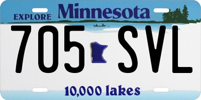 MN license plate 705SVL