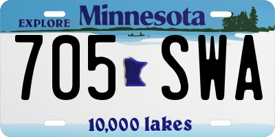 MN license plate 705SWA