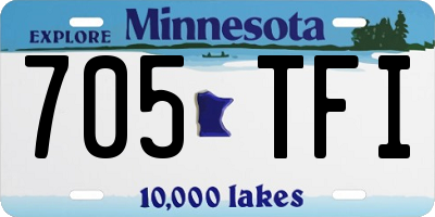 MN license plate 705TFI