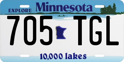MN license plate 705TGL