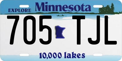 MN license plate 705TJL