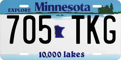 MN license plate 705TKG