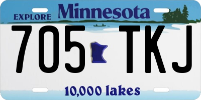 MN license plate 705TKJ