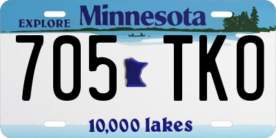 MN license plate 705TKO