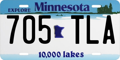 MN license plate 705TLA
