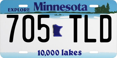 MN license plate 705TLD