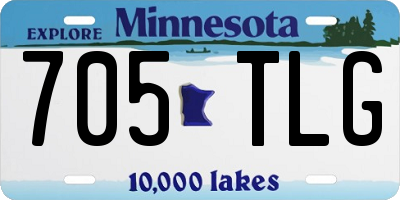 MN license plate 705TLG