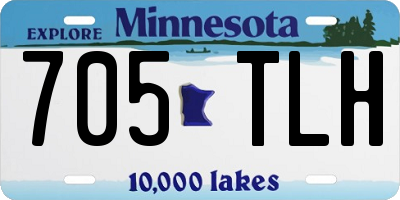 MN license plate 705TLH