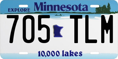 MN license plate 705TLM