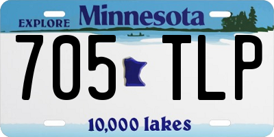 MN license plate 705TLP