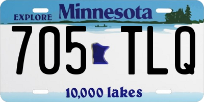 MN license plate 705TLQ
