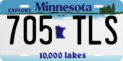MN license plate 705TLS