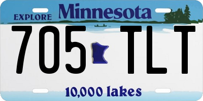 MN license plate 705TLT