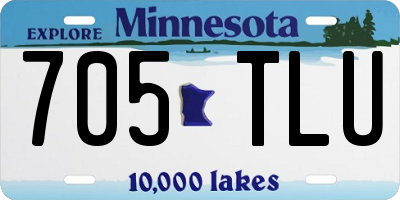 MN license plate 705TLU