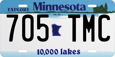 MN license plate 705TMC