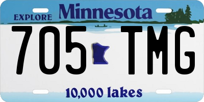 MN license plate 705TMG