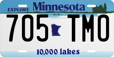 MN license plate 705TMO