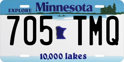 MN license plate 705TMQ