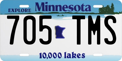 MN license plate 705TMS