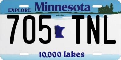MN license plate 705TNL