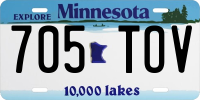 MN license plate 705TOV