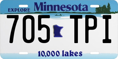MN license plate 705TPI