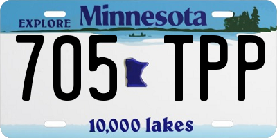 MN license plate 705TPP