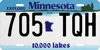 MN license plate 705TQH