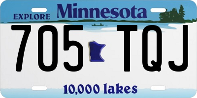 MN license plate 705TQJ