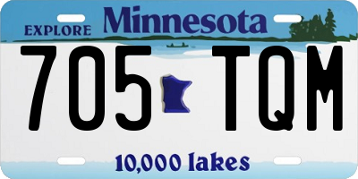 MN license plate 705TQM