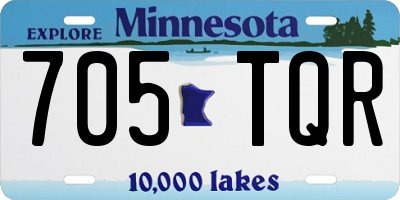 MN license plate 705TQR
