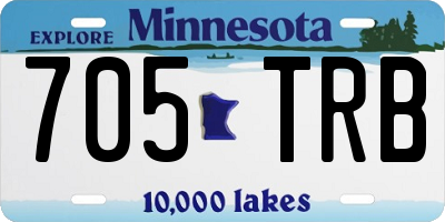 MN license plate 705TRB