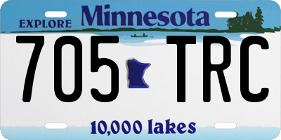 MN license plate 705TRC