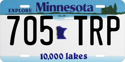MN license plate 705TRP