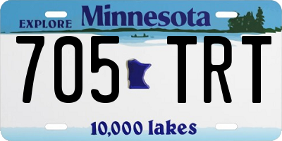 MN license plate 705TRT