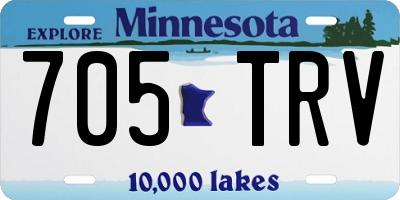 MN license plate 705TRV