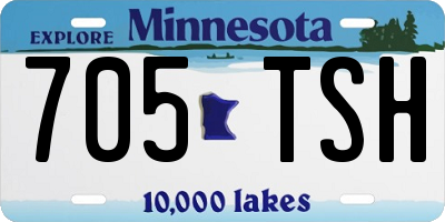 MN license plate 705TSH