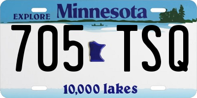 MN license plate 705TSQ