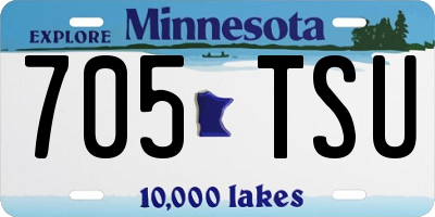 MN license plate 705TSU