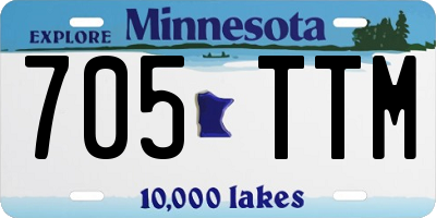 MN license plate 705TTM