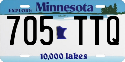MN license plate 705TTQ