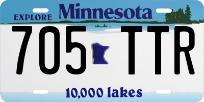 MN license plate 705TTR