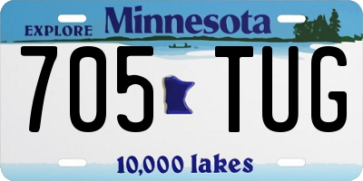 MN license plate 705TUG
