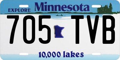 MN license plate 705TVB