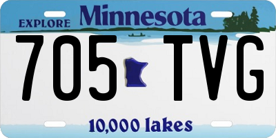 MN license plate 705TVG